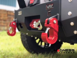 Ford Bronco Billet Recovery Hook - Royal Show Hook - Aluminum - Red